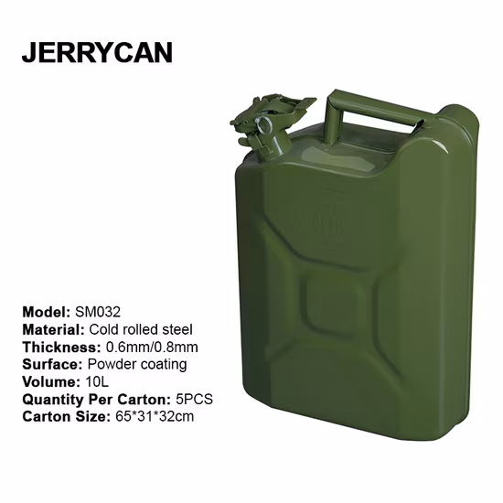 Cold Rolled Steel 10L Jerrycan